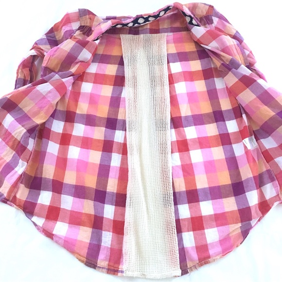 Anthropologie Isabella Sinclair Gingham Button Down - Picture 4 of 6